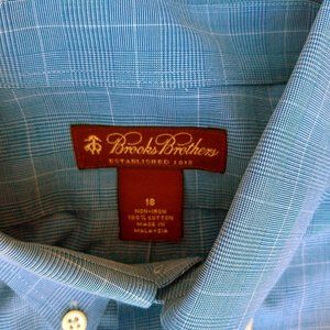 Brooks Brothers Boys Blue Check Dress Shirt